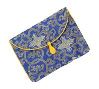 SEWOART Pochette de Rangement Brocart Style Ethnique pour Écrits Bouddhistes Organiseur Musique Protège Chocs pour Étudiants et Déplacements