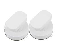 SEWOART Poignée à Ventouse pour Bain Et Tiroir Lot De 2 Blanc Installation Facile Robuste Compatible Verre Et Armoire pour Salle De Bain Cuisine