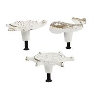 SEWOART Poignées de Meuble Style Marin 3 Pcs en Fonte Blanche, Poignée de Tiroir Décorative Bateau et Animal Marin, Accessoire Quincaillerie la Cuisine Salle de Bain, Remplacement Solide