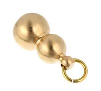 SEWOART porte-clés Mini Gourde en Laiton Massif Pendentif Décoratif Wu Lu Poli à la Main porte-clés Petite Calebasse Feng Shui Accessoire Original pour Usage Quotidien et