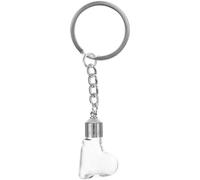 SEWOART Porte-clés Petit Bocal Verre Décoratif Bouteille de Vœux Verre pour Sac Porte-clés Multifonction pour Femme