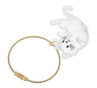 SEWOART Porte-clés Souvenir Poils Animaux Transparent Boîte de Rangement Compacte pour Cheveux de Chat et Chien Pendentif Capsule Mémoire Portable pour Amoureux des Animaux
