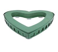 SEWOART Porte-fleurs de Cœur avec Ventouse, Support à Fleurs Professionnel, Blocs de Mousse Décoratifs, pour Décoration Voiture Mariage, Présentoir Créatif, 41 Cm