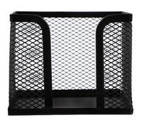 SEWOART Porte-mémos en Maille Métallique Noir Multifonction, Organiseur de Bureau Compact pour Blocs-notes et Serviettes, Rangement Fournitures de Bureau Pratique et Léger, Accessoire