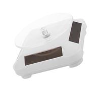 SEWOART Présentoir Rotatif Solaire pour Bijoux Plateau Motorisé 20 Cm en Abs Blanc, Socle Tournant Électrique pour Exposition et Boutique, Support Rotatif à Jante pour Affichage