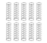 SEWOART Ressorts de Compression en Acier Inoxydable pour Tête de Pulvérisateur, 10 Pièces Petit Ressort Hélicoïdal 0.7x7x25 Mm, Rechange pour Pompe à Gâchette, Réparation