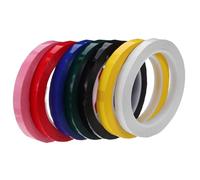 SEWOART Ruban adhésif 10 mm x 66 m en PET, 7 rouleaux, multi-usages pour identification et marquage sur surfaces diverses lors de travaux collectifs