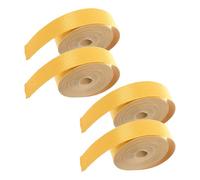 SEWOART Ruban Adhésif en Tissu Doré Brillant 6 M X 4 Rouleaux pour Bordures D’Abat-Jour Ourlets Adhésifs pour Rideaux Couture DIY Retouches Vêtements Finition Textile Solide