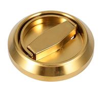 SEWOART Serrure Invisible à Anneau en Acier Inoxydable Doré Poignée Ronde Simple Face Verrou de Sécurité pour Porte Coulissante Verrouillage par Tirette pour Usage Résidentiel et