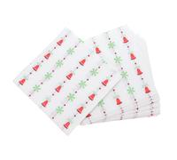 SEWOART Serviettes De Noël 120 Pièces : Serviettes En Papier De Noël Pour Décorations De Fête - Papier À Motif Cloche Rétro Pour D'hiver