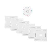 SEWOART Set de Plaques de Tissage Mousse avec Épingles de Précision pour Bracelets Macramé Planches de Fixation Polyvalentes pour DIY Bijou et Tricotage