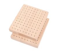 SEWOART Socle de Poupée en Bois 12x10x1,8 Cm pour Porte-modèle en Argile, Support Artisanal pour Figurines, Accessoire DIY pour Artistes et Collectionneurs, Lot de 2 Pièces, Usage