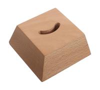 SEWOART Socle en Bois Massif de Hêtre 10x9,7x3,8 Cm pour Chausse-pied, Support Stable Antidérapant pour Entrée et Placard, Organiseur de Rangement Pratique Chausse-pied en Bois
