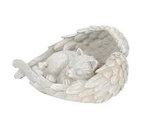 SEWOART Statue De Chat Ange Monument pour Animaux De Compagnie Décoration De Jardin Souvenir pour Décédés