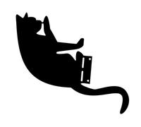 SEWOART Statue Décorative en Métal De Chat Noir pour Jardin Extérieur, Décoration De Terrasse, Ornement en Fer Robuste, Art De Balcon pour Chats, Décoration Polyvalente D’Espace Extérieur