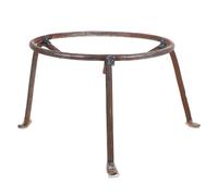 SEWOART Support à casseroles Multifonction en Barres d'armature, Support Rond pour poêle, idéal pour Grand Foyer et Barbecue en Plein air Lors de Tours de Printemps