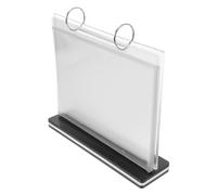 SEWOART Support Menu Transparent PVC Présentoir Bureau Stable et Robuste pour Table Porte-affiche Polyvalent pour Menus et Documents Design Élégant et Résistant Usage Professionnel et