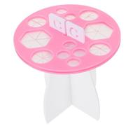 SEWOART Support pour Pinceaux de Maquillage Rose Compact Multiples Trous Séchoir et Porte-Pinceaux Cosmétiques pour Organisation Maison et Rangement Professionnel