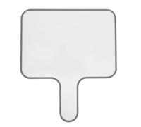 SEWOART Tableau Blanc Double Face Effaçable à Sec Portatif Pagaie de Réponse Petit Format Gris Palette Réutilisable pour Élèves Outil Pédagogique Interactif de Classe