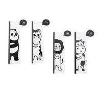 SEWOART Tableau Mémo Acrylique 4 Pcs pour Écran D'ordinateur Panneau Latéral Adhésif, Support Notes et Pense-bêtes Pratique pour Bureau, École et Usage Domestique Style Style Aléatoire