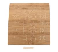 SEWOART Tablette D’Écriture en Bambou pour Tout-Petits - Tableau Double Face Rainuré Réutilisable Outil D’Entraînement à la Préhension, Sensoriel Éducatif pour Apprentissage de L’Écriture