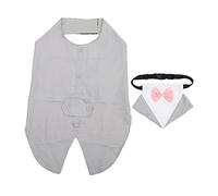 SEWOART Tenue De Mariage De Luxe pour Animal De Compagnie Costume De Chien Fidèle Costume Élégant pour Chien Bandana Triangulaire pour Photos