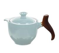 SEWOART Théière en Céramique 300ml Infuseur Réutilisable, Isolation Thermique et Poignée Confortable, Pichet à Thé Portable pour Usage Domestique et Voyage