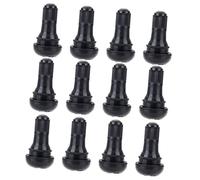 SEWOART Tr-412 Tiges De Pneu 12pcs Tiges À Clipser Noires pour Gonfleur De Voiture Camion
