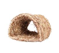 SEWOART Tunnel pour Lapin Nid en Osier Naturel Jouet Interactif pour Petits Animaux Cachette Confortable pour et Souris Accessoire de Jeu Solide