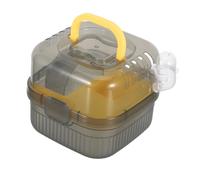 SEWOART Valise Cage pour Animaux de Compagnie Petite Cage pour Animaux de Compagnie Hamster Transport Carrier ABS Yellow