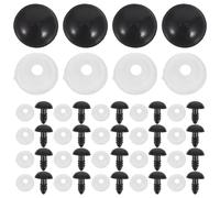 SEWOART Yeux de Sécurité en Plastique pour Poupées et Animaux au Crochet 12 MM Lot de 100 Sets de Paires avec Rondelles Accessoires pour Loisirs Créatifs Peluches Marionnettes et DIY