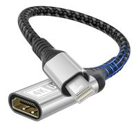 Sewowibo Mini DisplayPort vers HDMI,Adaptateur Mini DisplayPort vers HDMI (Thunderbolt 2) 4K,unidirectionnel,Compatible avec MacBook Air/Pro,XPS,Surface Pro/Dock et projecteur