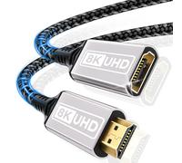 Sewowibo Rallonge hdmi,Câble extension HDMI 1M 10k 8K@60HZ/4K@120HZ 144HZ Câble HDMI 2.1 mâle vers femelle 48Gbps Ultra High Speed UHD eARC HDCP 2.3 Dynamic HDR10+ Compatible avec TV Stick,HDTV,PS5/4