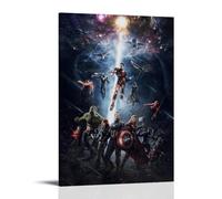 SEWQAFS Poster de film Avengers pour appartement ou maison, chambre à coucher, salon, salle de bain, bureau, bar à vin, art décoratif, 50 x 75 cm, style cadre