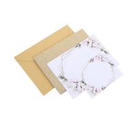 Sewroro 1 ensemble Carte Invitation de Mariage avec Enveloppes et Papier Intérieur pour Fiançailles et Célébrations Design Romantique Glitter