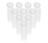 Sewroro 10 Pièces Capuchons de Pinceaux de Maquillage et Prolonger la Durée de Vie en Plastique Rond pour Protéger Poils, Prévenir Mauvaises Manipulations pour Trousse de Voyage