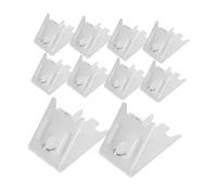 Sewroro 10 pièces Clips de Support pour Étagère de Réfrigérateur Acier Inoxydable Lot de Fixations Durables pour Congélateur Installation Facile Compatible avec Divers Modèles