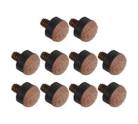 Sewroro 10 Pièces Conseils pour Queue de Billard 11mm Cuivre, Remplacement | Snooker et Salle de Jeux, Usage Polyvalent, Adhérence Renforcée, Compatible Joueurs Occasionnels et Pros
