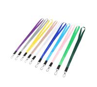 Sewroro 10 pièces Cordons Tour de Cou Multifonctions pour Badges Sangles Épaisses Résistantes Coloris Variés Bleu Or Vert Jaune Blanc Gris Rose Porte-cartes Sécurisé Pratique