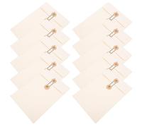 Sewroro 10 pièces Lot Rangement pour Dossiers Épais et Pratiques Pochettes Organisatrices pour Documents Factures et Reçus Pochettes Élégantes Blanches pour Bureau École et Maison