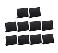 Sewroro 10 pièces Mini Tableaux Noirs Décoratifs Ardoises Multifonctions Effaçables Étiquettes Alimentaires pour Menu et Prix Design Stable pour Bureau et Maison