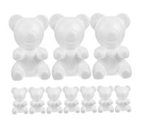 Sewroro 10 pièces Modèle Ours Mousse DIY Assis pour Décoration Festival et Accessoires Ornement pour Garçon Fille et Fêtes