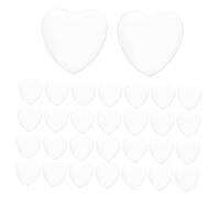 Sewroro 100 Pièces Cabochons Verre Transparent Forme Cœur pour Bijoux DIY Patches Lisses pour Artisanales