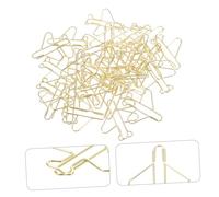 Sewroro 100 pièces Clips Électroplaqué Doré Forme de Mariage Porte Mémos Originaux pour Bureau Fournitures de Bureau et Décoratives