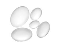 Sewroro 100 pièces Oval Glass Stickers DIY Jewelry Accessory Creative Craft Decorations For Earrings And Clocks