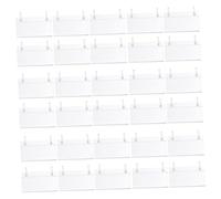 Sewroro 100 Pièces Support Étiquettes de Rayonnage Fil Porte-étiquettes Prix Réutilisable avec Crochets Faciles à Fixer pour Magasins Supermarchés et Entrepôts