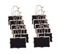 Sewroro 12 pièces Mini Tableau Noir Double Face Ardoise pour Messages Décoratifs et Événements