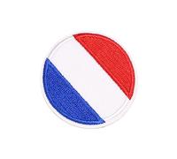 Sewroro 12 pièces Patch Thermocollant Rond Drapeau Lot de Écussons Brodés Décoratifs pour Vêtements Jeans Sacs et Accessoires DIY