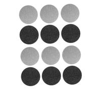 Sewroro 12 Têtes de Rechange pour Affûteur Électrique de Pieds Pierre à Aiguiser Peaux Mortes Outil de Pédicure Pratique pour Usage Domestique Feuilles de Lime Blanches et Noires