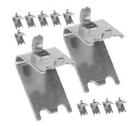 Sewroro 12pièces Clip De Support Pour Étagère De Réfrigérateur Clips De Fixation Pour Étagère De Congélateur Support Métal Pour Réorganisation Facile